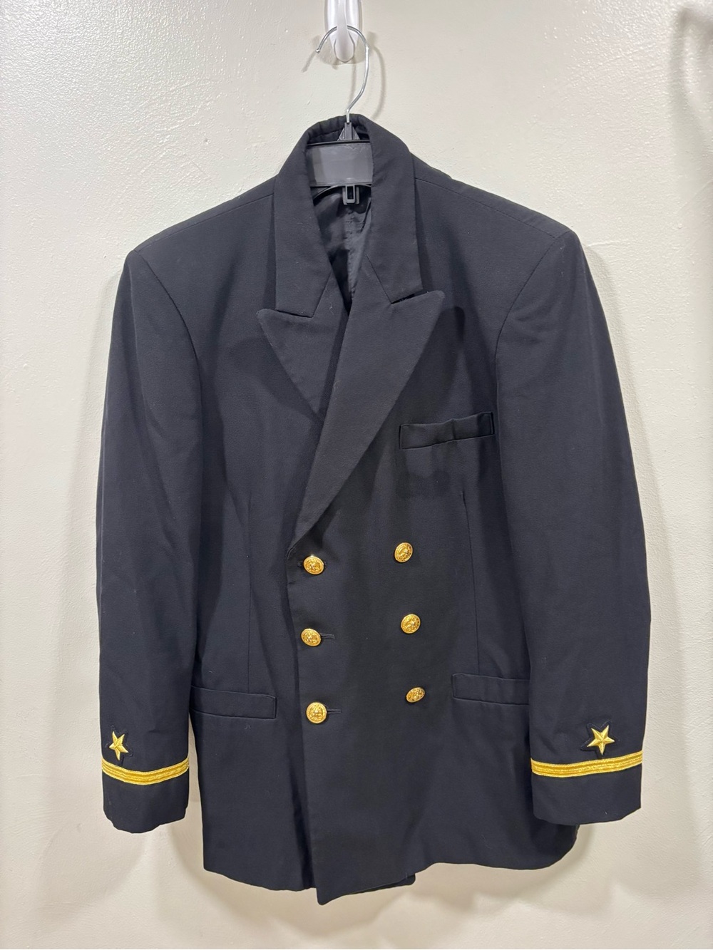 US Navy Jacket Officer Dress Blue Military Casual Streetwear 40R